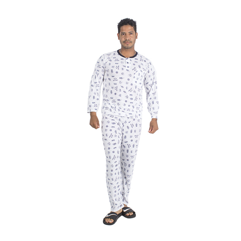 Pijama de Algodón Para Hombre PH43 Azul - TiendaFB.com