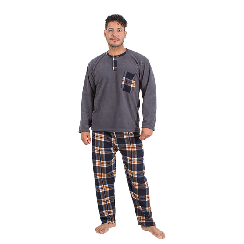 Pijama Micropolar de Hombre PH49 Plomo