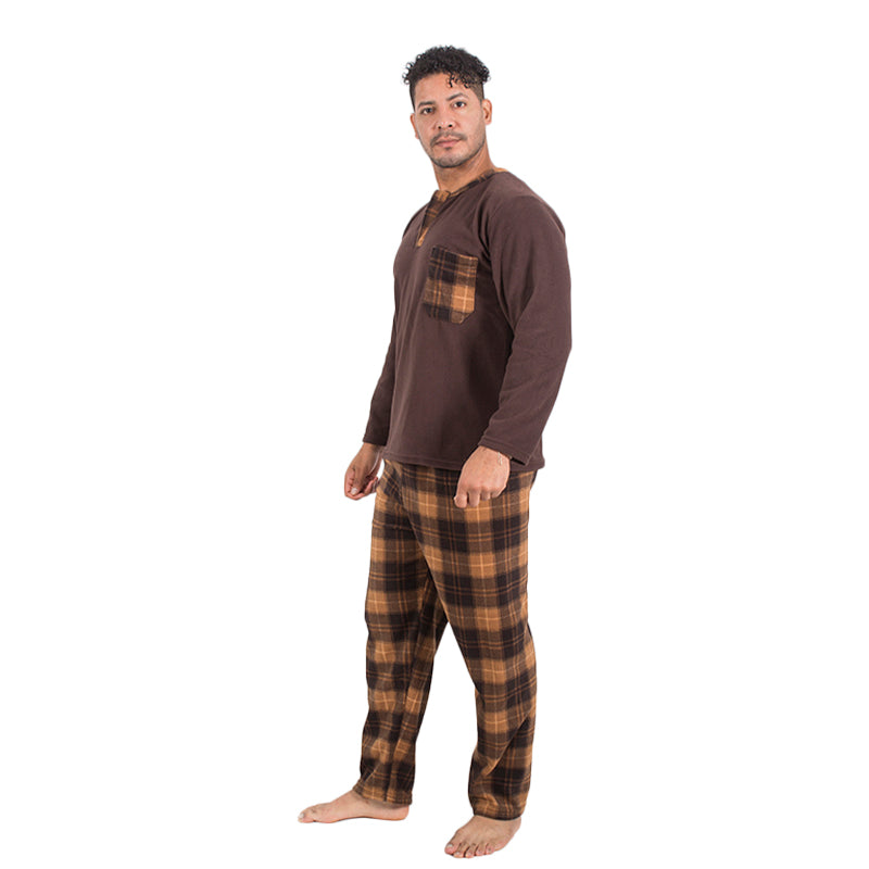 Pijama Micropolar de Hombre PH50 Marrón