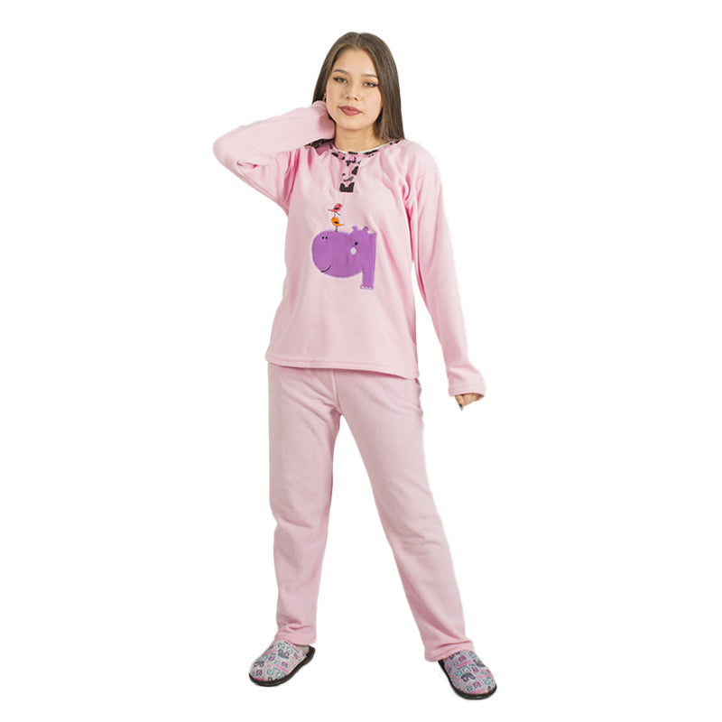 Pijama de Mujer Micropolar PM58 Rosa