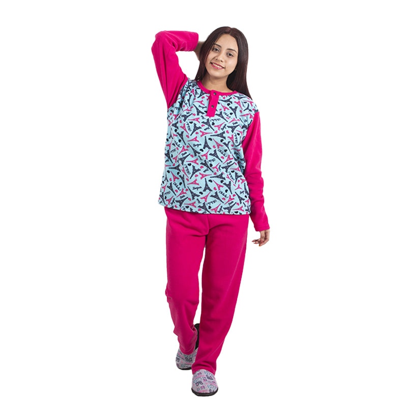 Pijama de Mujer Micropolar PM63 Fucsia