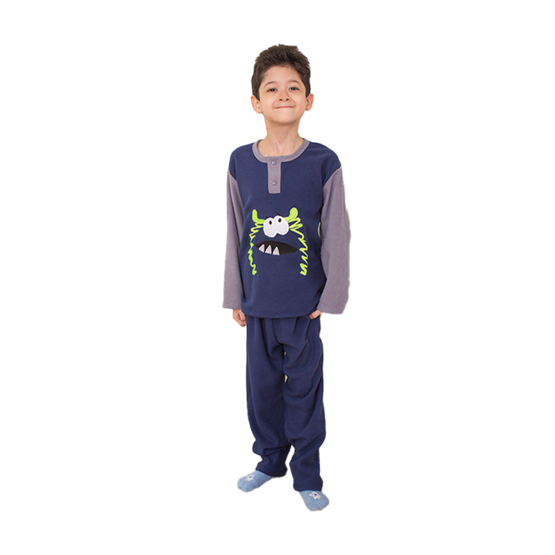 Pijama Micropolar de Niño ON24 Azul Noche