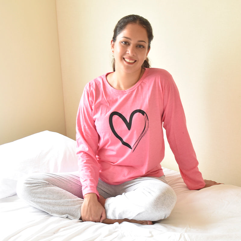 Pijama de Algodón Para Mujer PM88 Rosa - TiendaFB.com